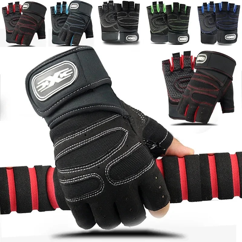 Weightlifting Gloves - Rękawiczki sportowe bez palców dla mężczyzn