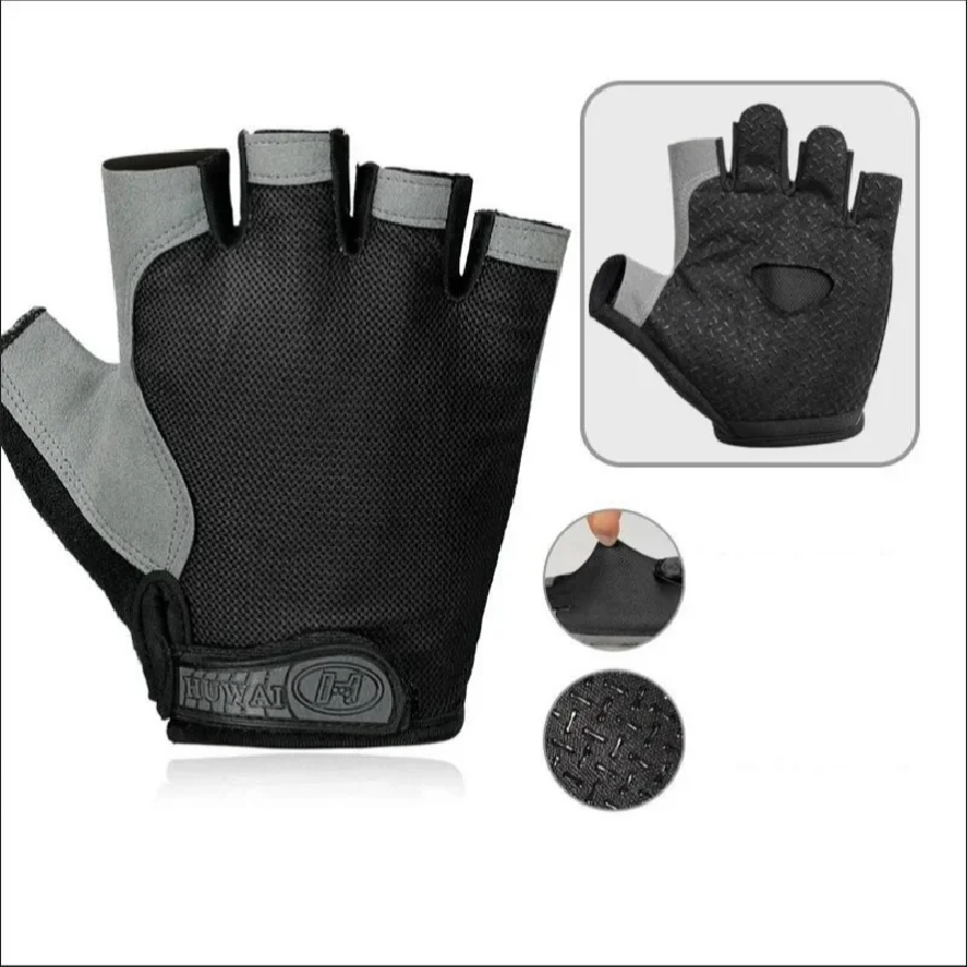 Weightlifting Gloves - Rękawice gimnastyczne bez palców, antypoślizgowe, amortyzujące