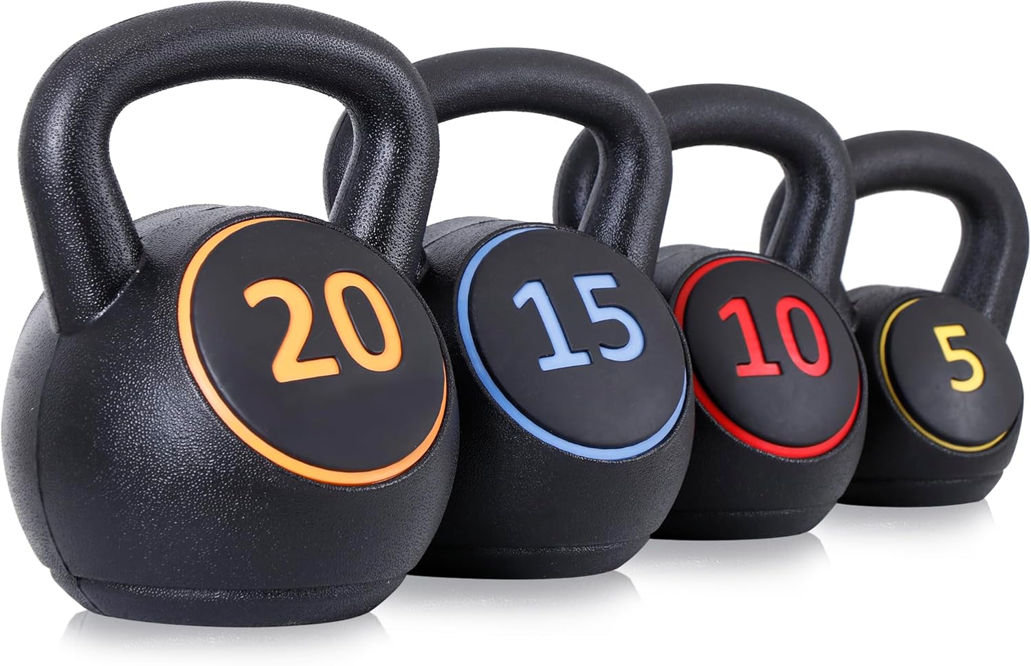 Kettlebell - Zestaw 4 kettlebell-ów do ćwiczeń HIIT